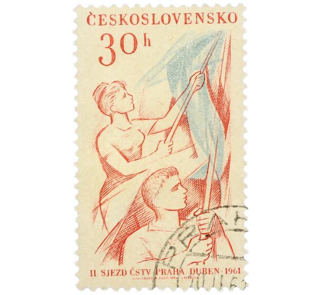 Почтовая марка 30 геллеров 1962 года Чехословакия «II съезд Чехословацкого спортивного союза» (Артикул: P2-1240) — Фото №1