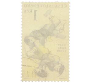 Почтовая марка 1 крона 1962 года Чехословакия «35-летие основания регби» — Фото №2