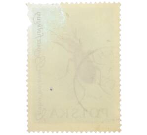 Почтовая марка 30 грошей 1961 года Польша «Жуки — Фиолетовая жужелица» — Фото №2