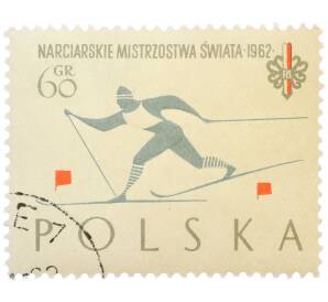 Почтовая марка 60 грошей 1962 года Польша «Чемпионат мира по лыжным видам спорта» — Фото №1