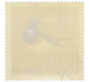 Почтовая марка 40 грошей 1964 года Польша «Водоплавающие птицы — Варакушка» — Фото №2