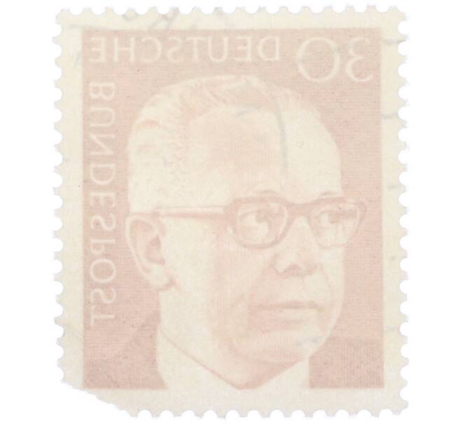 Почтовая марка 30 пфеннигов 1971 года Западная Германия (ФРГ) «Президент Густав Хайнеман» (Артикул: T11-39444) — Фото №2