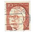 Почтовая марка 30 пфеннигов 1971 года Западная Германия (ФРГ) «Президент Густав Хайнеман» (Артикул: T11-39448) — Фото №1