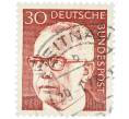Почтовая марка 30 пфеннигов 1971 года Западная Германия (ФРГ) «Президент Густав Хайнеман» (Артикул: T11-39449) — Фото №1
