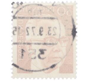 Почтовая марка 30 пфеннигов 1971 года Западная Германия (ФРГ) «Президент Густав Хайнеман» — Фото №2