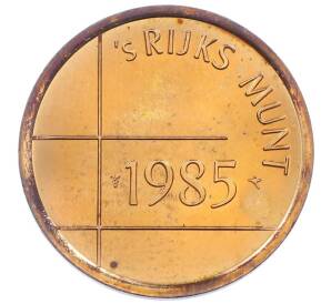 Жетон монетного двора из годового набора 1985 года Нидерландские Антильские острова — Фото №2