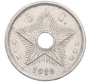 5 сантимов 1919 года Бельгийское Конго — Фото №1
