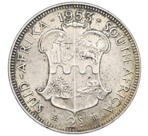 2 шиллинга 1953 года Британская Южная Африка — Фото №1