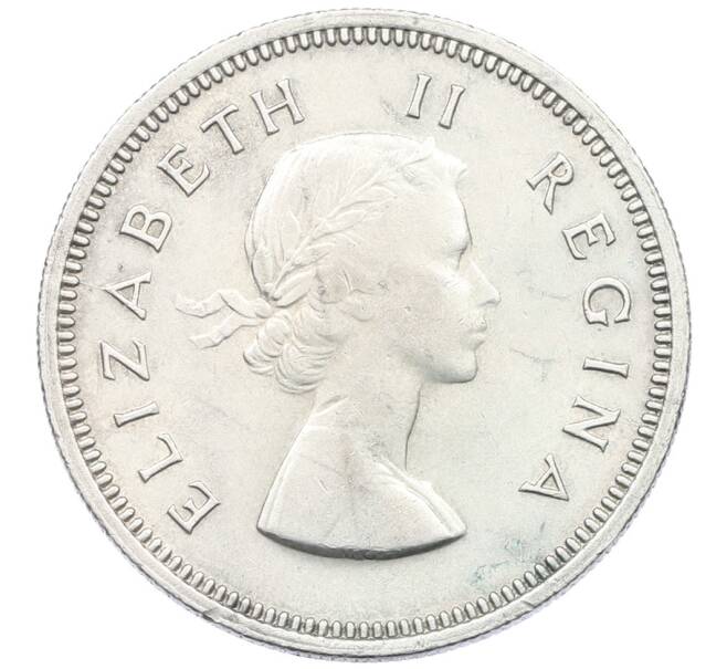 Монета 2 шиллинга 1957 года Британская Южная Африка (Артикул: K27-87280) — Фото №2