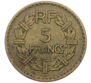 5 франков 1946 года C Французские колонии в Африке (выпуск для Алжира и Туниса) — Фото №1