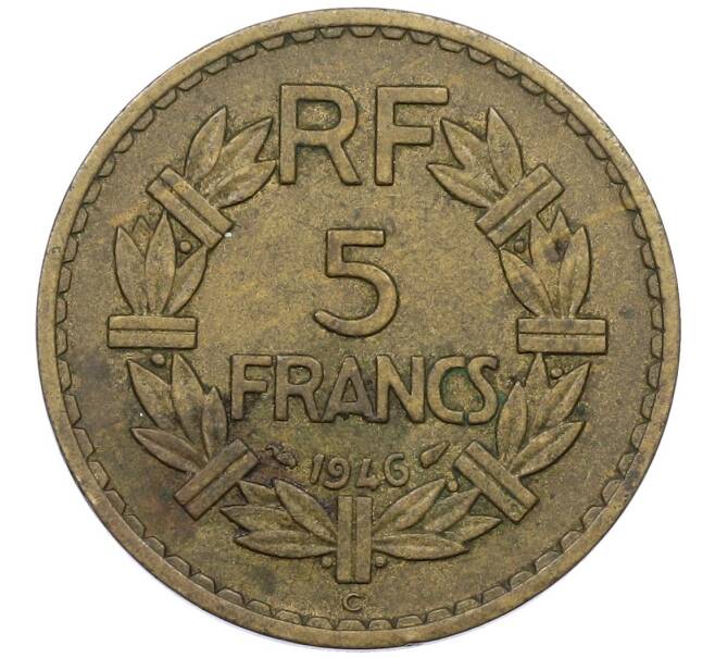 Монета 5 франков 1946 года C Французские колонии в Африке (выпуск для Алжира и Туниса) (Артикул: K27-87287) — Фото №1