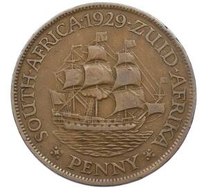 1 пенни 1929 года Британская Южная Африка — Фото №1