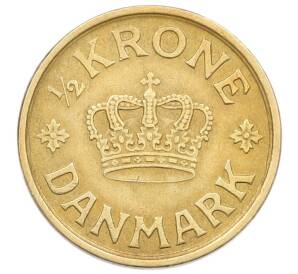 1/2 кроны 1925 года Дания — Фото №1