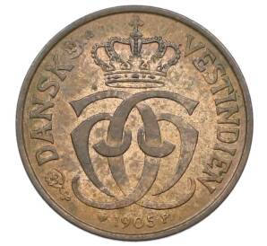 1/2 цента 1905 года Датская Вест-Индия — Фото №2