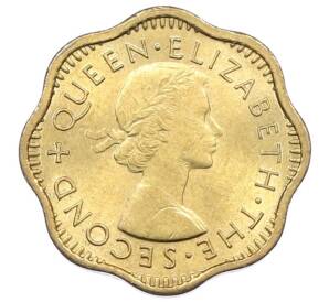 2 цента 1957 года Британский Цейлон — Фото №2