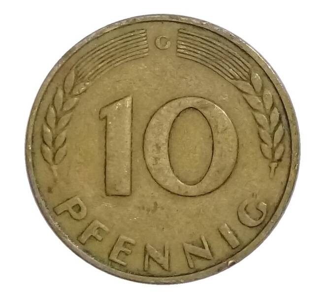 Монета 10 пфеннигов 1949 года G Германия (Артикул M2-34662)
