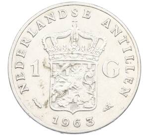 1 гульден 1963 года Нидерландские Антильские острова — Фото №1