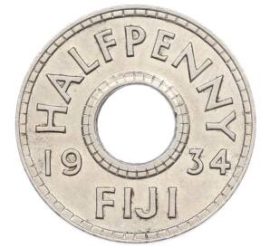 1/2 пенни 1934 года Фиджи — Фото №1