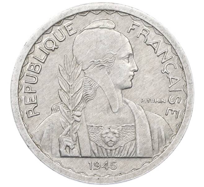 Монета 20 сантимов 1945 года Французский Индокитай (Артикул: K27-87309) — Фото №2