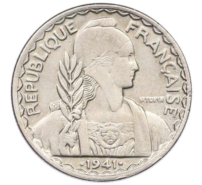 Монета 20 сантимов 1941 года Французский Индокитай (Артикул: K27-87310) — Фото №2