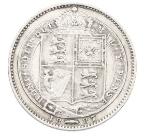 1 шиллинг 1887 года Великобритания — Фото №1