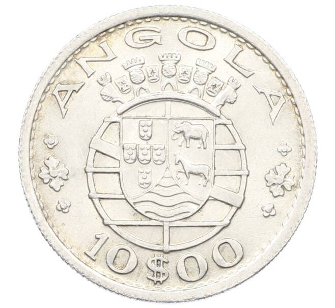 Монета 10 эскудо 1952 года Португальская Ангола (Артикул: K27-87328) — Фото №1