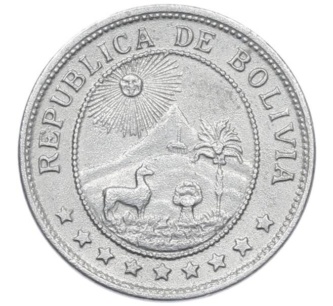 Монета 10 сентаво 1942 года Боливия (Артикул: K27-87337) — Фото №2
