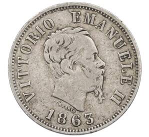 50 чентезимо 1863 года Италия — Фото №1