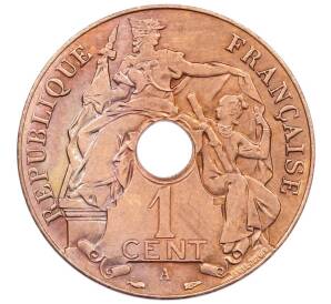 1 сантим 1938 года A Французский Индокитай — Фото №1