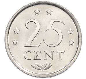 25 центов 1985 года Нидерландские Антильские острова — Фото №2