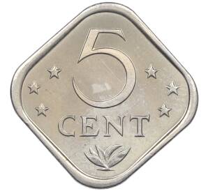 5 центов 1985 года Нидерландские Антильские острова — Фото №2