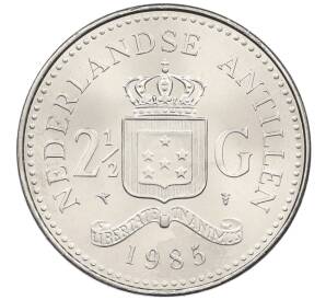 2 1/2 гульдена 1985 года Нидерландские Антильские острова — Фото №1