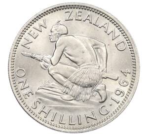 1 шиллинг 1964 года Новая Зеландия — Фото №1