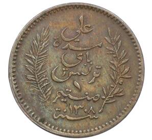 1 сантим 1891 года A Тунис (Французский протекторат) — Фото №2