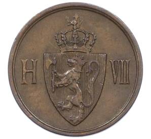 1 эре 1907 года Норвегия — Фото №2