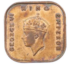 1/2 цента 1940 года Малайя — Фото №2