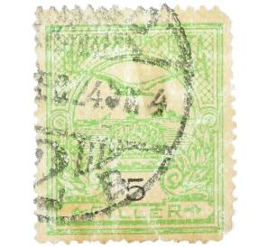 Почтовая марка 5 филлеров 1900 года Венгрия «Турул и Корона святого Стефана» — Фото №1