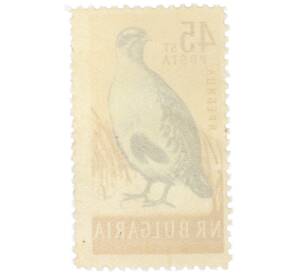 Почтовая марка 45 стотинок 1959 года Болгария «Серая куропатка» — Фото №2