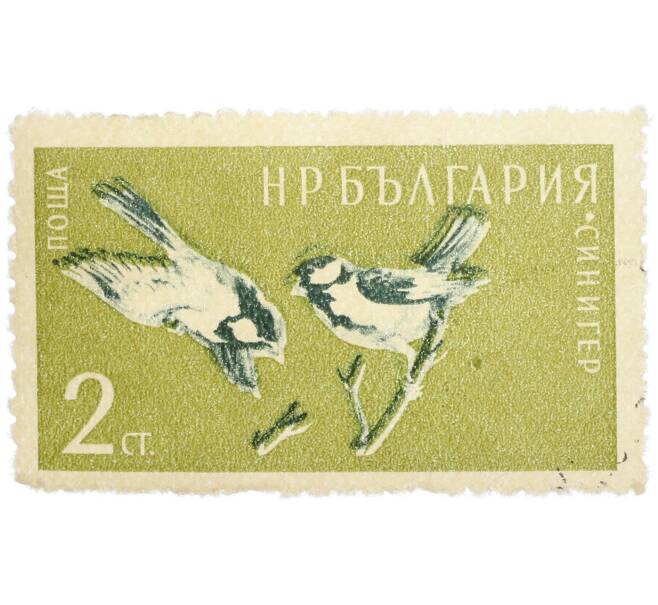 Почтовая марка 2 стотинки 1959 года Болгария «Большая синица» (Артикул: P2-1418) — Фото №1