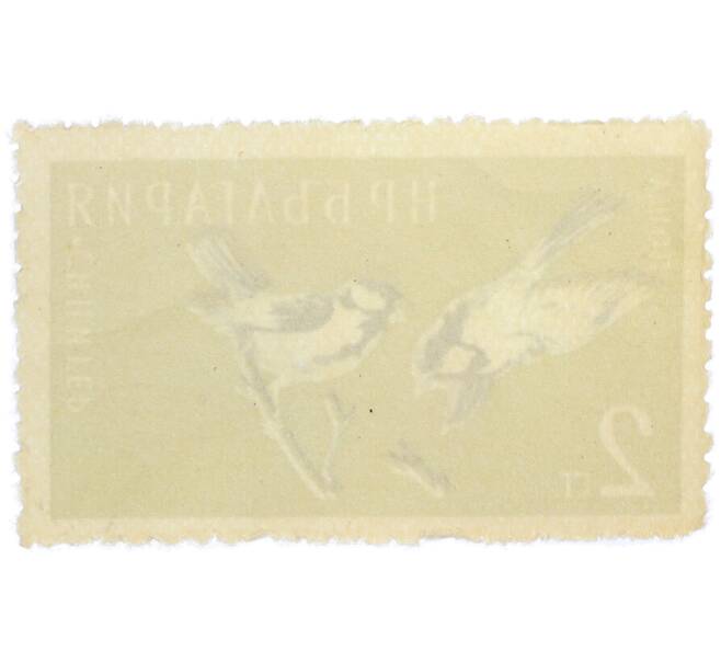 Почтовая марка 2 стотинки 1959 года Болгария «Большая синица» (Артикул: P2-1418) — Фото №2