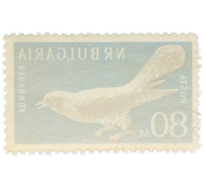 Почтовая марка 80 стотинок 1959 года Болгария «Обыкновенная кукушка» (Артикул: P2-1420) — Фото №2