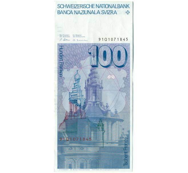 Банкнота 100 франков 1991 года Швейцария (Артикул: T11-39545) — Фото №2