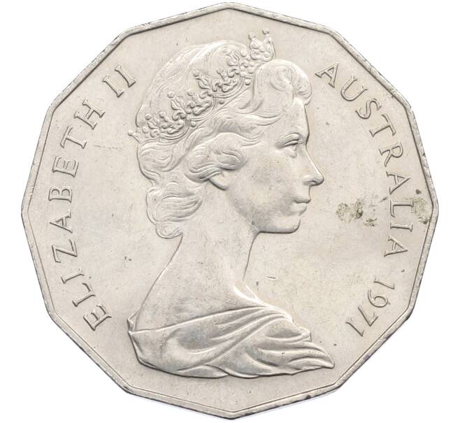 Монета 50 центов 1971 года Австралия (Артикул: K12-78004) — Фото №2
