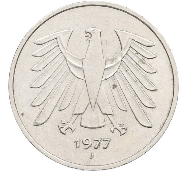 Монета 5 марок 1977 года J Западная Германия (ФРГ) (Артикул: K12-78005) — Фото №1
