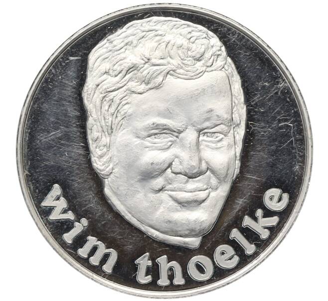 Жетон 1 марка Германия «Телеведущий Вим Тоэлке» (Артикул: T11-39609) — Фото №1