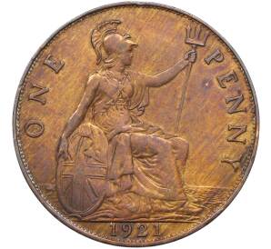1 пенни 1921 года Великобритания — Фото №1