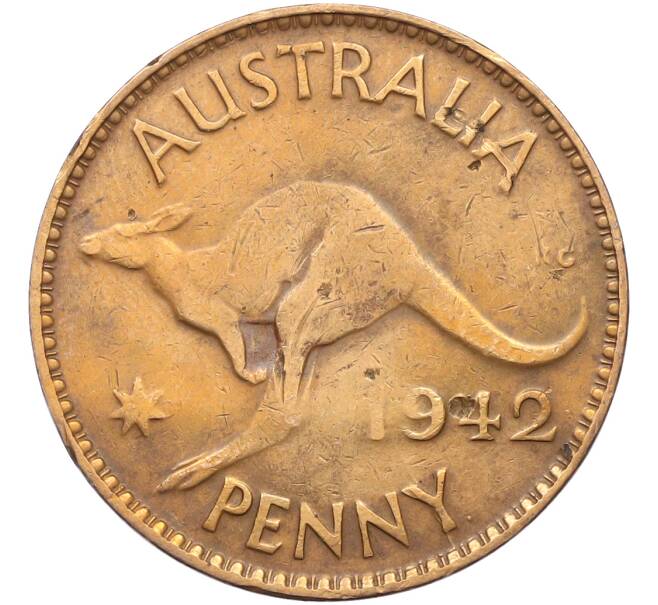 Монета 1 пенни 1942 года Австралия (Артикул: K12-78015) — Фото №1