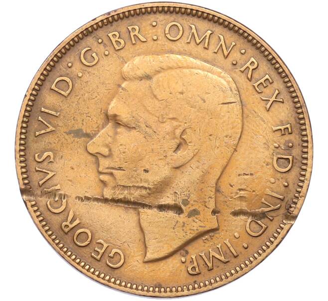 Монета 1 пенни 1942 года Австралия (Артикул: K12-78015) — Фото №2