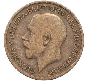 1 пенни 1920 года Великобритания — Фото №2
