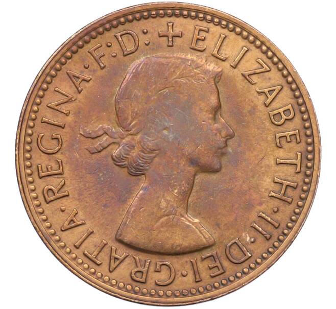 Монета 1/2 пенни 1962 года Австралия (Артикул: K12-78019) — Фото №2